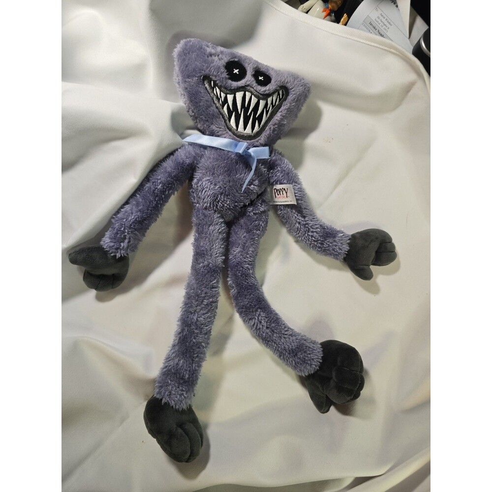 Poppy Playtime Special Grey Huggy Wuggy 15" Plush Toy Rare 2022 EUC